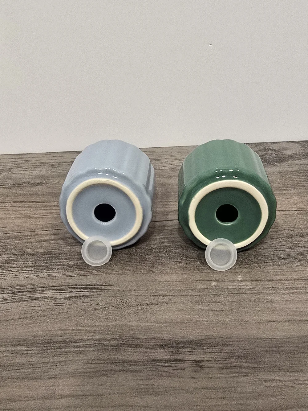 Room Essentials Green Stoneware Salt & Pepper Set
